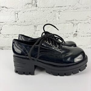 Vintage Y2K Soda Chunky Heeled Platform Oxfords